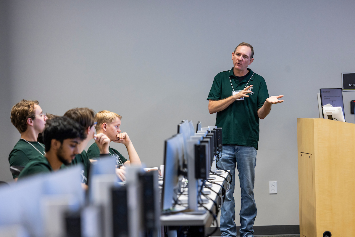 Students learn at Baylor's Cybersecurity Summer Camp