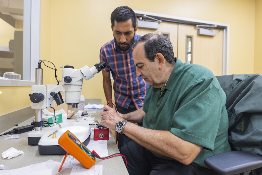 Luis Balicas conducts quantum technology research in his Baylor lab.