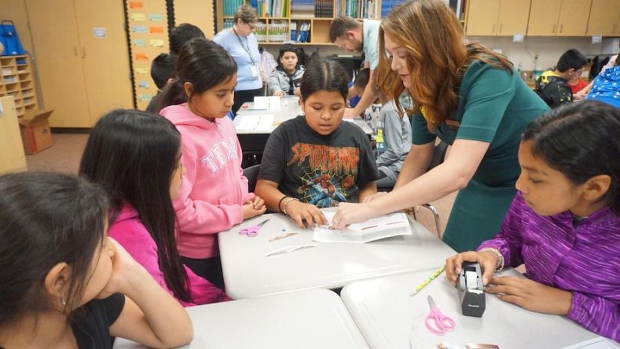 Baylor faculty and staff work with students on National STEM Day 2022.