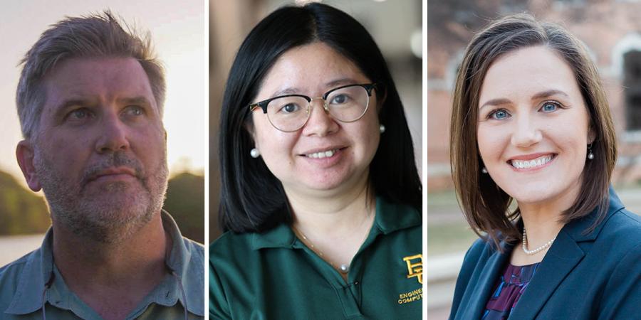 (L-R) Thad Scott, Lulin Jiang, Kelly Ylitalo